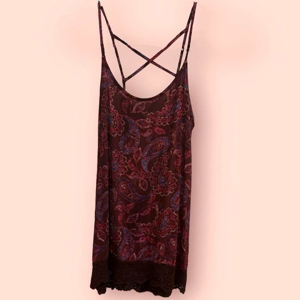 Mossimo Paisley Print Top Size Medium